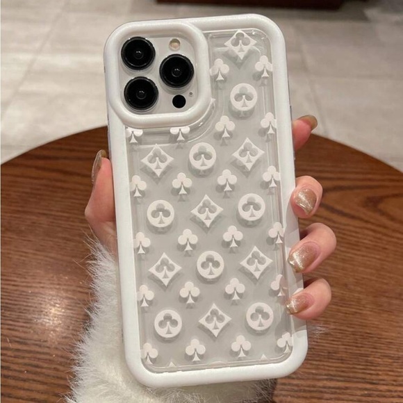 ⚠️Clearance iPhone 13 / Pro Max White Club Deck Of Cards Phone Case - Picture 3 of 5